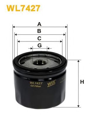 WIX FILTERS wl7427 -  Фильтр масляный двигателя